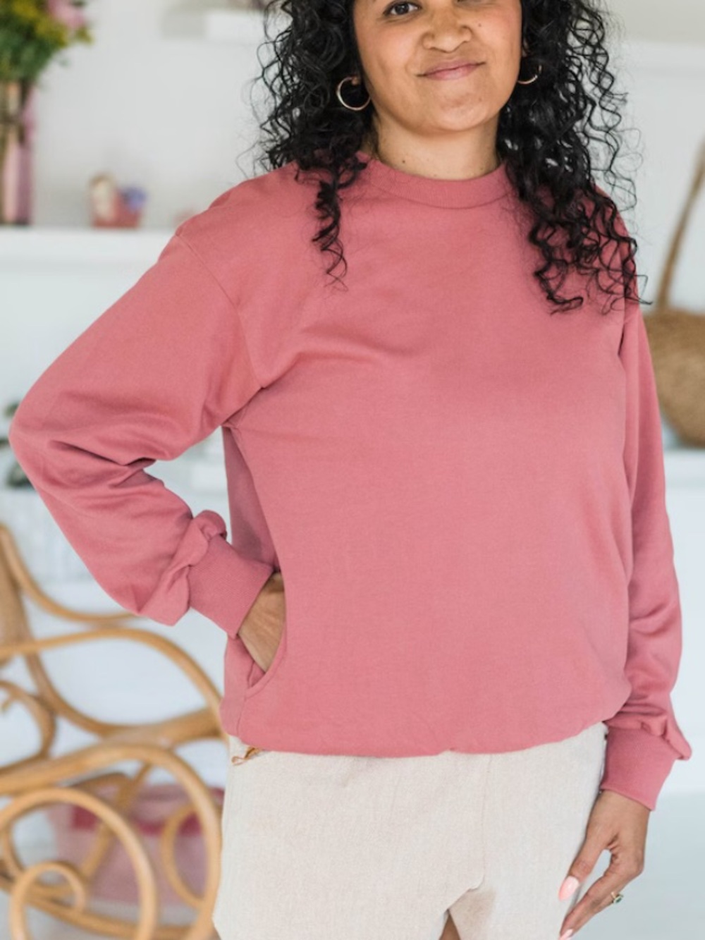 Nova sweatshirt fleece oversized sweatshirt with pockets